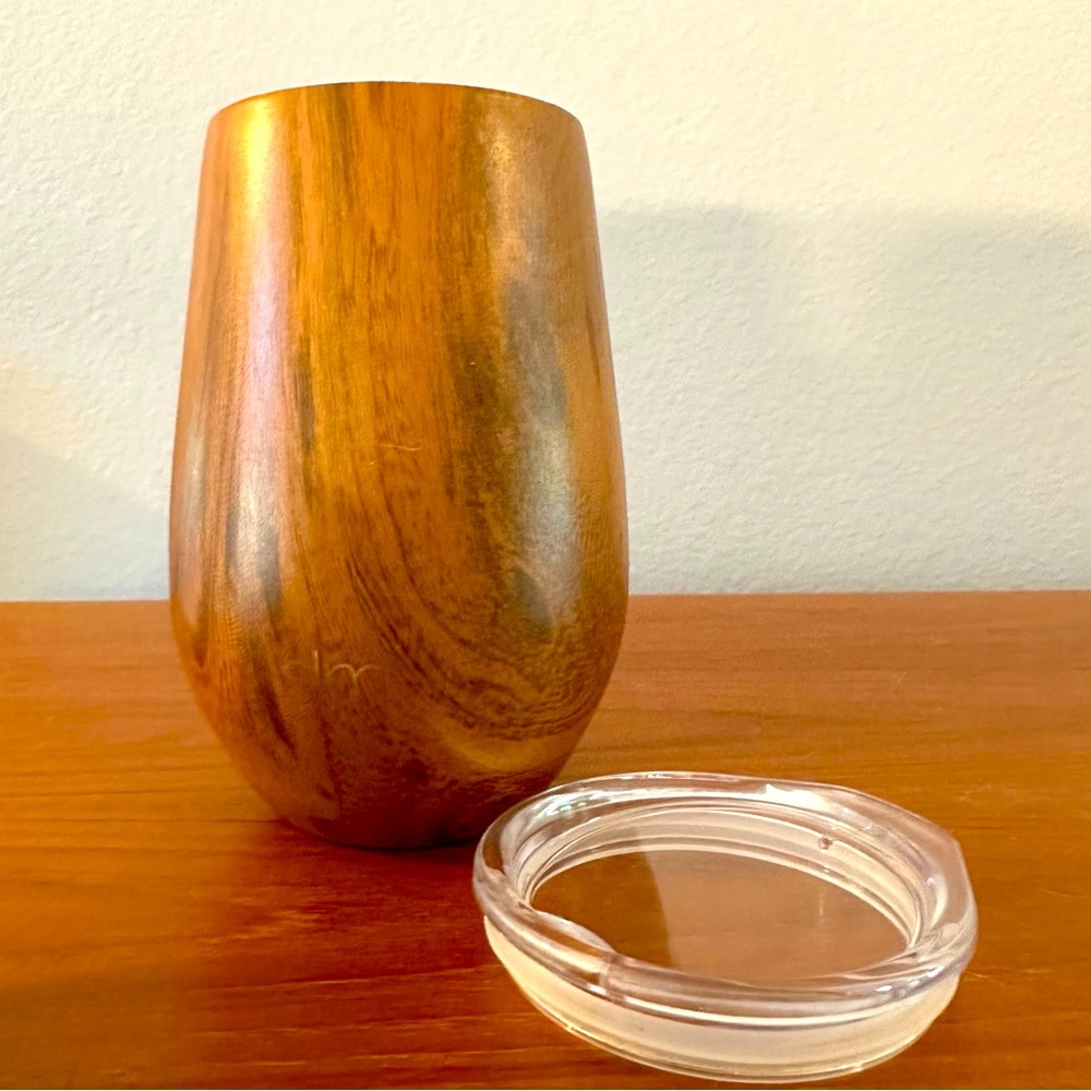 Like New - Simple Modern Wood Grain SS wine tumbler
